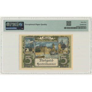 Memel (Klaipeda), 5 Mark 1922 - PMG 65 EPQ