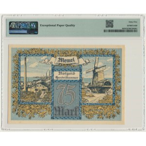 Memel (Klaipeda), 75 Mark 1922 - PMG 65 EPQ