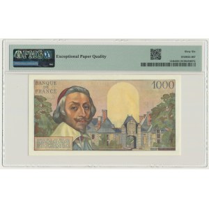 France, 1 000 francs 1957 - Richelieu - PMG 66 EPQ