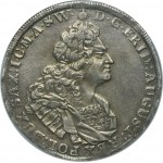 August II Silný, Thaler Drážďany 1726 IGS - NGC AU58 - VELMI ZRADKÉ