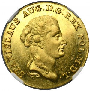 Poniatowski, 3 Ducats Warsaw 1794 - NGC MS62