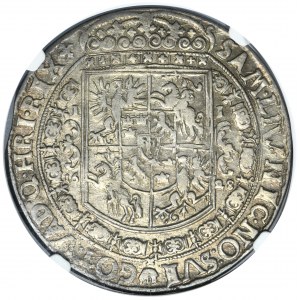 Zygmunt III Waza, Talar Bydgoszcz 1628 II - NGC AU55 - RZADKI