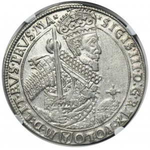 Sigismund III Vasa, Thaler Bromberg 1628 II - NGC MS61 - VERY RARE