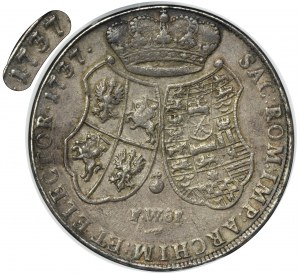 Augustus III of Poland, 2 Thaler Dresden 1737 FWôF - NGC AU58 - RARE