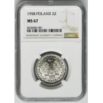 2 złote 1958 Jagody - NGC MS67