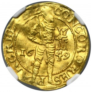 Netherlands, Gelderland Province, Ducat 1649 - NGC UNC DETAILS