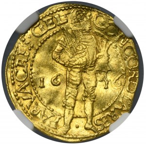 Netherlands, Gelderland Province, Ducat 1646 - NGC AU DETAILS