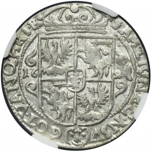 Sigismund III Vasa, 1/4 Thaler Bromberg 1624 - PR M - NGC MS62