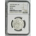 Sigismond III Vasa, Ort Bydgoszcz 1623 - PRV M - NGC AU55
