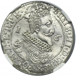 Sigismund III Vasa, 1/4 Thaler Danzig 1624/3 - PR• - NGC MS63