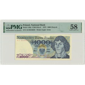 1.000 złotych 1975 - AU - PMG 58 - ogromna rzadkość