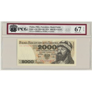 2.000 złotych 1979 - AA - PCG 67 EPQ
