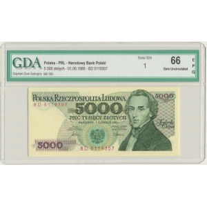 5.000 złotych 1986 - BD - GDA 66 EPQ