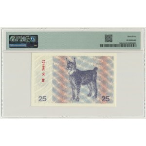 Lithuania, 25 Talonas 1991 - with text - PMG 64