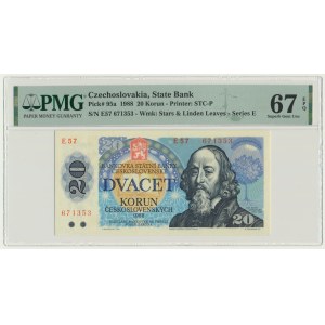 Czechoslovakia, 20 Korun 1988 - PMG 67 EPQ