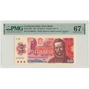 Czechoslovakia, 50 Korun 1987 - PMG 67 EPQ