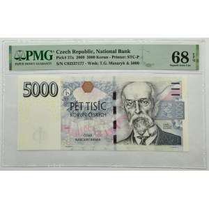 Czech Republic, 5.000 Korun 2009 - PMG 68 EPQ