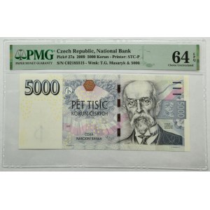 Czech Republic, 5.000 Korun 2009 - PMG 64 EPQ