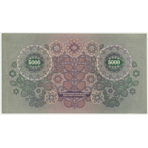 Autriche, 5 000 couronnes 1922