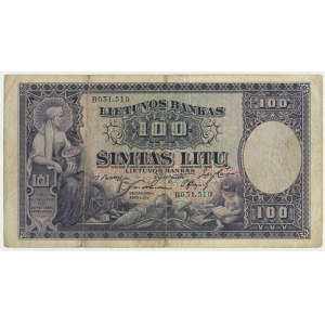 Lithuania, 100 litu 1928