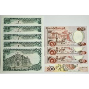 Spain, Portugal, set of 9 banknotes