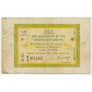 Straits Settlements, 10 Cents (1917-20)
