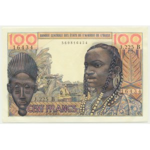 États d'Afrique de l'Ouest, Bénin, 100 francs 1965