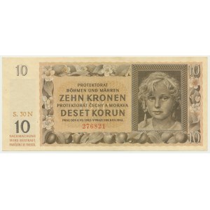 Bohême et Moravie, 10 couronnes 1942