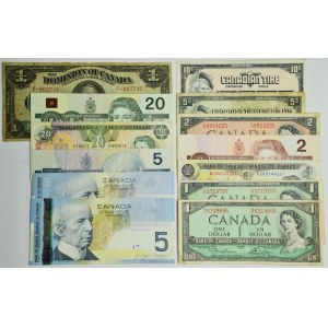Canada, set od 13 banknotes