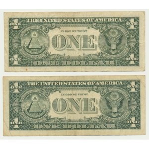USA, 1 Dollar (1985-88) (2 pcs.)