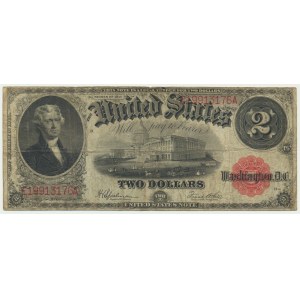 USA, Sceau rouge, $2 1917 - Speelman &amp; White -.