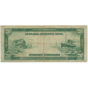 USA, Blue Seal, Chicago, 20 Dollars 1914 - Burke & Houston