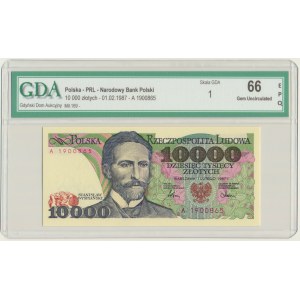 10.000 złotych 1987 - A - GDA 66 EPQ