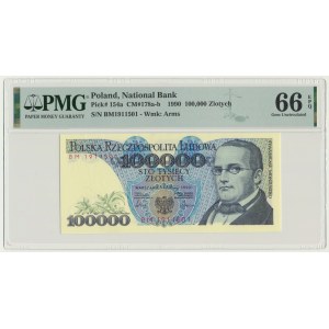 100.000 złotych 1990 - BM - PMG 66 EPQ