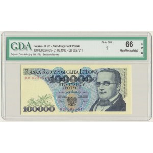 100.000 złotych 1990 - BD - GDA 66 EPQ