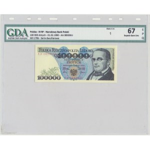 100.000 złotych 1990 - AA - GDA 67 EPQ