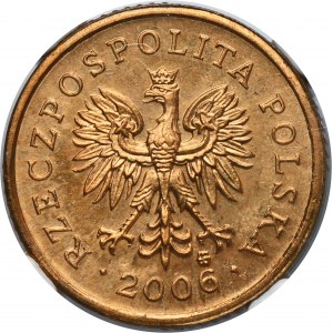 PRÓBA BRĄZ, 10 groszy 2006 - NGC MS63 RB - BARDZO RZADKIE