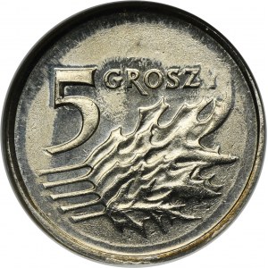 PRÓBA MIEDZIONIKIEL, 5 groszy 2006 - NGC MS63 - BARDZO RZADKIE