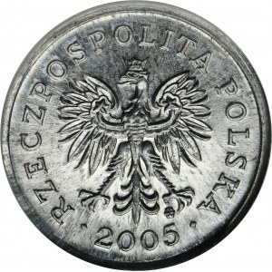 PRÓBA ALUMINIUM, 5 groszy 2006 - NGC MS63 - BARDZO RZADKIE