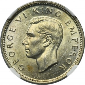 Nouvelle-Zélande, George VI, 1 Shilling Londres 1945 - NGC MS62