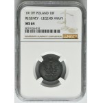 Kingdom of Poland, 10 pfennig 1917 - NGC MS64 - DESTRUCT