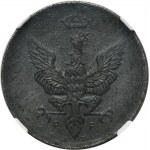 Kingdom of Poland, 10 pfennig 1917 - NGC MS64 - DESTRUCT