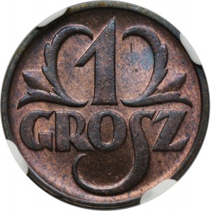 1 grosz 1935 - NGC MS64 RB