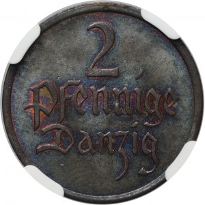 Free City of Danzig, 2 pfennig 1937 - NGC MS63 BN
