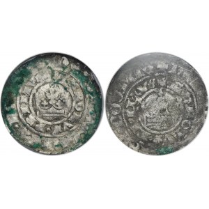 Lot, Bohemia, Karl IV, Groschen Kuttenberg (2 pcs.)