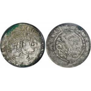 Lot, Bohemia, Karl IV, Groschen Kuttenberg (2 pcs.)