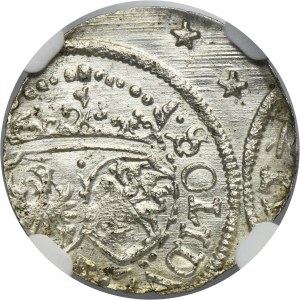 Zygmunt III Waza, Szeląg Wilno 1617 - NGC UNC DETAILS