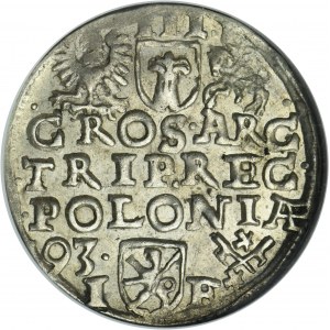 Zikmund III Vasa, Trojak Poznaň 1593 - úzký obličej