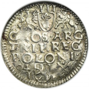 Sigismond III Vasa, Trojak Poznań 1594 - visage allongé