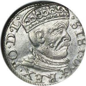 Stephen Bathory, 3 Groschen Riga 1585